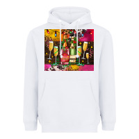 White Christmas champagne bottles and Heavyweight Hoodie - AdoDesignShop