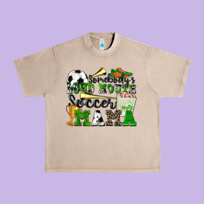 Somebody's Loud Mouth Soccer Mama Urban Heavy Tee Designed By Zillion Design Studio