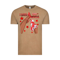 Vintage Coffee Bright Red I Have Two Moods Afro Girl Sneakers Vintage Tee - texasbilliewilder