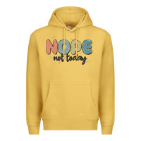 Antique Gold nope not today Premium Hoodie - MaliasSmallBusiness