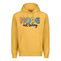 Mustard nope not today Premium Hoodie - MaliasSmallBusiness