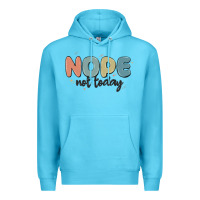 Ocean Blue nope not today Premium Hoodie - MaliasSmallBusiness