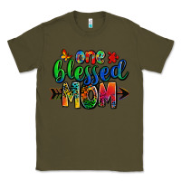 Army Green one blessed mom autism Classic Tee - Zillion Design Studio