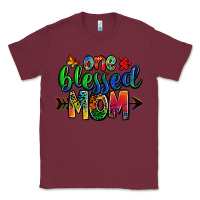 Burgundy one blessed mom autism Classic Tee - Zillion Design Studio