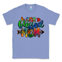 Colony Blue one blessed mom autism Classic Tee - Zillion Design Studio