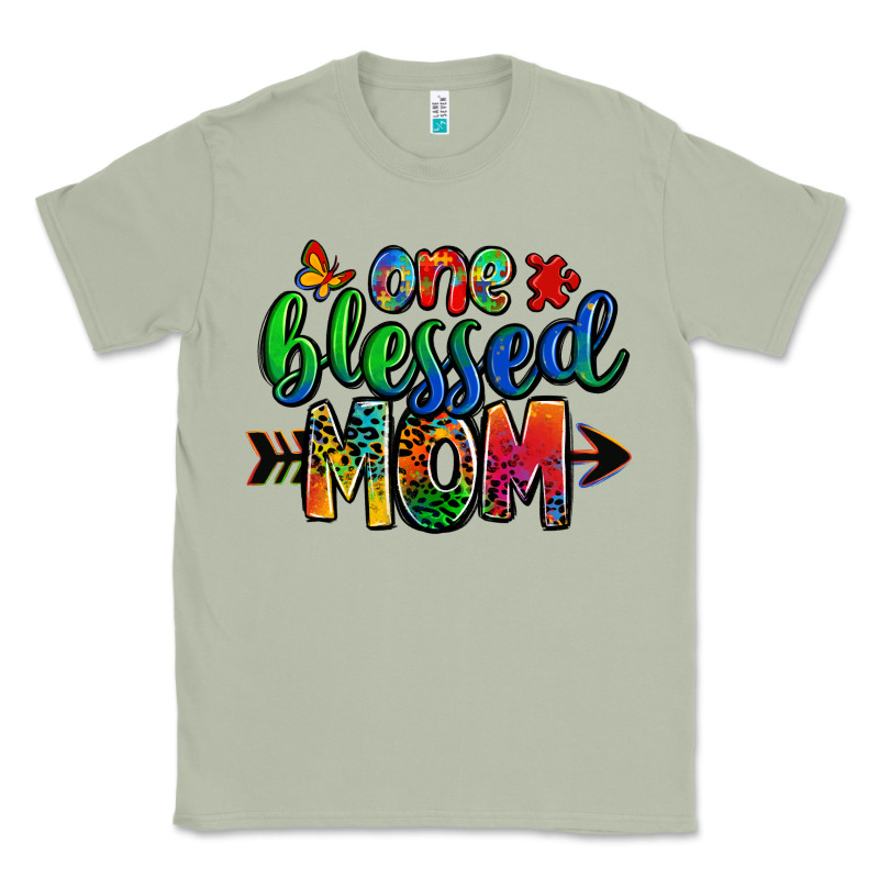 One Blessed Mom Autism Classic Tee by Zillion Design Studio | Teevron