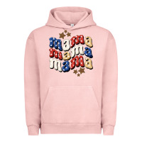 Pigment Salmon American Mama Urban Hoodie - BundleAndBundleShop