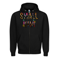 Black small business mini Zipper Hoodie - CowhideDigitalArt