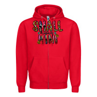 Red small business mini Zipper Hoodie - CowhideDigitalArt