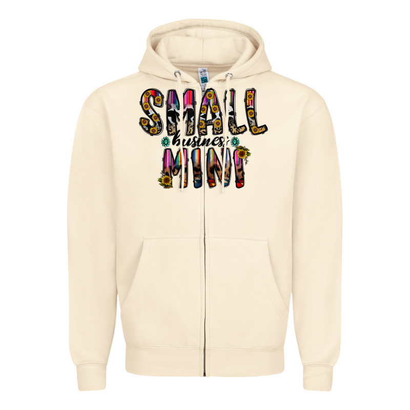 Small Business Mini Zipper Hoodie by CowhideDigitalArt | Teevron