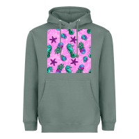Sage summer ocean seamless pattern Heavyweight Hoodie - BundleAndBundleShop