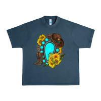 Midnight Navy western turquoise gemstone Urban Heavy Tee - Zillion Design Studio