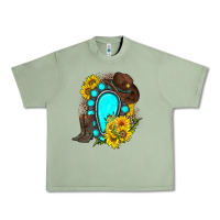 Oil Green western turquoise gemstone Urban Heavy Tee - Zillion Design Studio