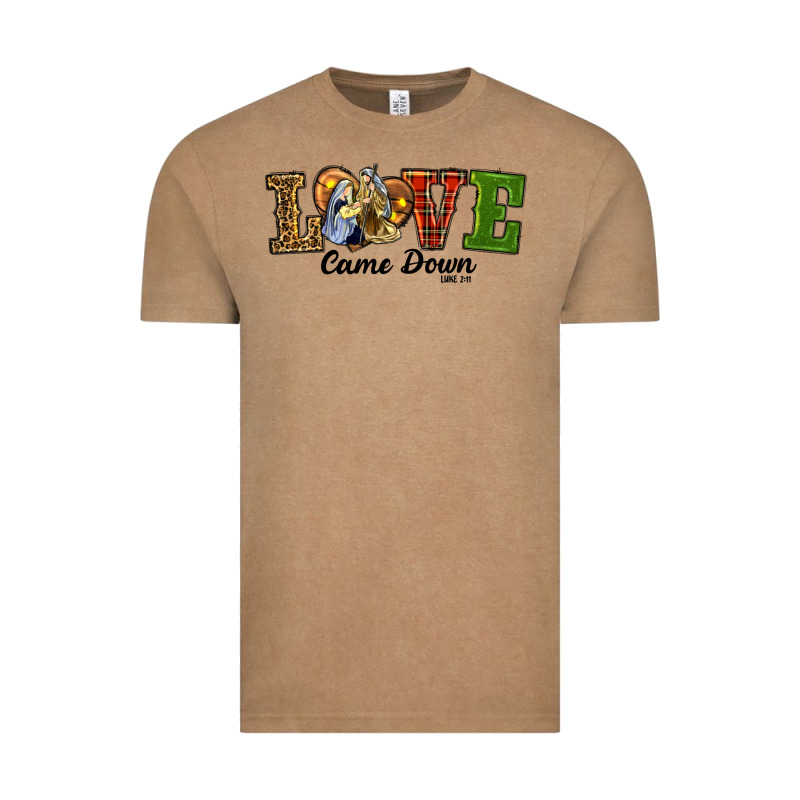 Love Came Down Baby Jesus Christmas Vintage Tee by RanaPortraitStore | Teevron