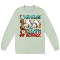 Matcha i tackled 100 days of school baseball Long Sleeve Tee - Zillion Design Studio