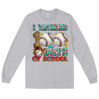 Moon Dust i tackled 100 days of school baseball Long Sleeve Tee - Zillion Design Studio