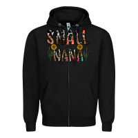 Black small business nana Zipper Hoodie - CowhideDigitalArt