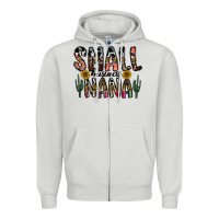 Dove Grey small business nana Zipper Hoodie - CowhideDigitalArt
