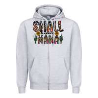 Heather Grey small business nana Zipper Hoodie - CowhideDigitalArt