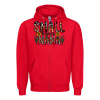 Red small business nana Zipper Hoodie - CowhideDigitalArt