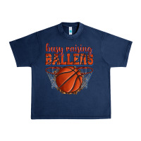 Navy busy raising ballers basketball Urban Heavy Tee - texasbilliewilder