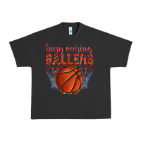Pigment Black busy raising ballers basketball Urban Heavy Tee - texasbilliewilder
