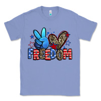 Colony Blue peace love freedom Classic Tee - Zillion Design Studio