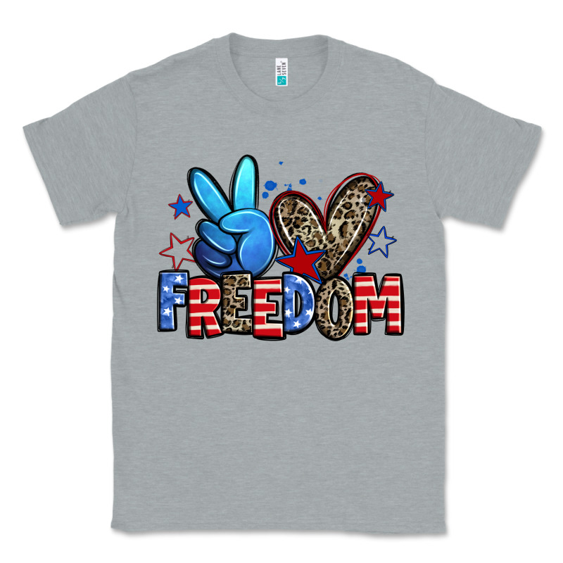 Peace Love Freedom Classic Tee by Zillion Design Studio | Teevron