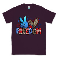 Plum peace love freedom Classic Tee - Zillion Design Studio