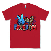 Red peace love freedom Classic Tee - Zillion Design Studio