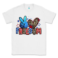 White peace love freedom Classic Tee - Zillion Design Studio