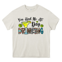 Cream you had me at day drinkg Heavy Core Tee - CowhideDigitalArt