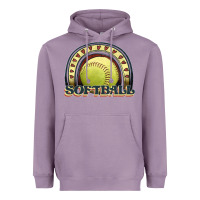 Lavender softball rainbow Heavyweight Hoodie - JahusDesignShop
