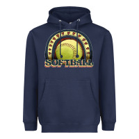 Navy softball rainbow Heavyweight Hoodie - JahusDesignShop