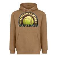 Toasted Coconut softball rainbow Heavyweight Hoodie - JahusDesignShop