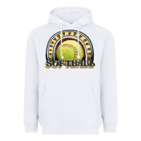White softball rainbow Heavyweight Hoodie - JahusDesignShop