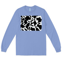 Colony Blue distressed cowhide pattern Long Sleeve Tee - RanaPortraitStore