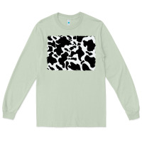 Matcha distressed cowhide pattern Long Sleeve Tee - RanaPortraitStore