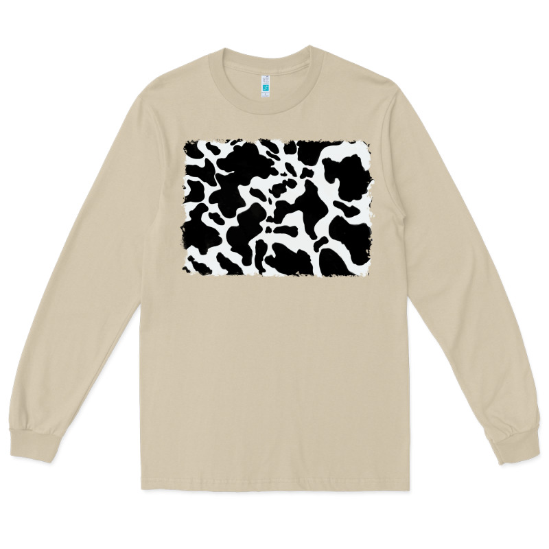 Distressed Cowhide Pattern Long Sleeve Tee by RanaPortraitStore | Teevron
