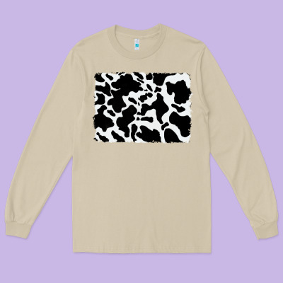 Distressed Cowhide Pattern Long Sleeve Tee Designed By Ranaportraitstore