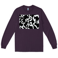 Plum distressed cowhide pattern Long Sleeve Tee - RanaPortraitStore