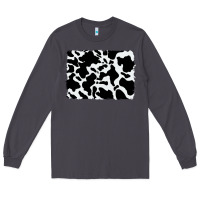 Smoke distressed cowhide pattern Long Sleeve Tee - RanaPortraitStore