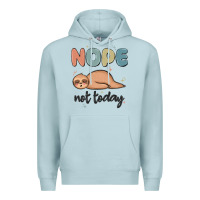 Blue Mist nope not today Premium Hoodie - MaliasSmallBusiness