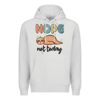 Dove Grey nope not today Premium Hoodie - MaliasSmallBusiness