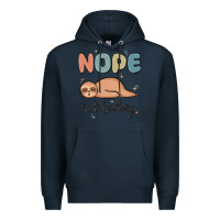Navy nope not today Premium Hoodie - MaliasSmallBusiness