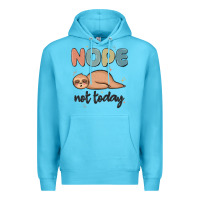 Ocean Blue nope not today Premium Hoodie - MaliasSmallBusiness