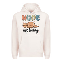 Pale Pink nope not today Premium Hoodie - MaliasSmallBusiness