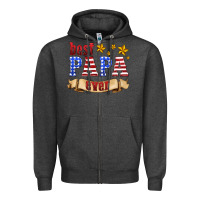 Charcoal Heather best papa ever Zipper Hoodie - HRA Design Shop