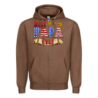 Best Papa Ever Zipper Hoodie | Teevron