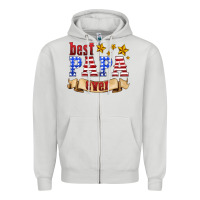 Dove Grey best papa ever Zipper Hoodie - HRA Design Shop